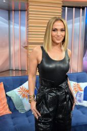 Jennifer Lopez in All Black at Despierta America in Miami 09/13/2019