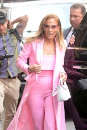Jennifer Lopez in all Pink Business Suit - NYC 09/09/2019