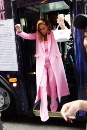 Jennifer Lopez in all Pink Business Suit - NYC 09/09/2019