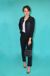 Joey King - Wearing Alexander Wang heels and Bag for x HFPA Podcast