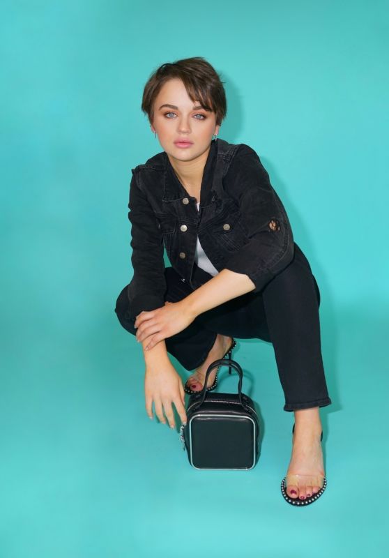 Joey King - Wearing Alexander Wang heels and Bag for x HFPA Podcast
