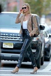 Karlie Kloss in Leather Trousers - NYC 09/18/2019
