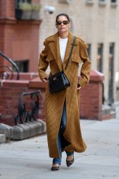 Katie Holmes in a Trendy Trench Coat 09/25/2019