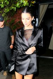 Kendall Jenner in a Black Dress - NYC 09/09/2019