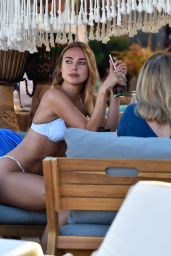 Kimberley Garner in a White Bikini 08/30/2019