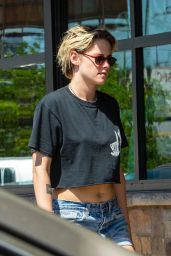 Kristen Stewart in Jeans Shorts 09/03/2019