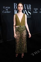 Lily Collins – 2019 Harper’s Bazaar ICONS Party in NY