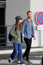 Lily Collins and New Boyfriend Charlie McDowell - Arriving in Paris 09/08/2019