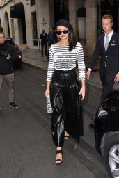 Nina Dobrev - Leaving the George V Hotel in Paris 09/25/2019