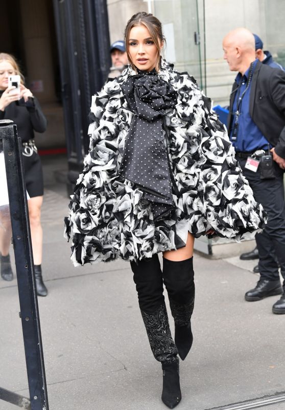 Olivia Culpo – Leaving Redemption Fashion Show in Paris 09/26/2019
