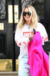 Rita Ora in Travel Outfit - Going to Heathrow Airport in London 09/04/2019