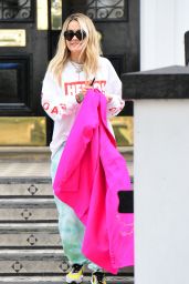Rita Ora in Travel Outfit - Going to Heathrow Airport in London 09/04/2019