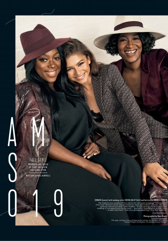 Zendaya, Sheika Daley and Ursula Stephen – The Hollywood Reporter Magazine September 2019 Issue