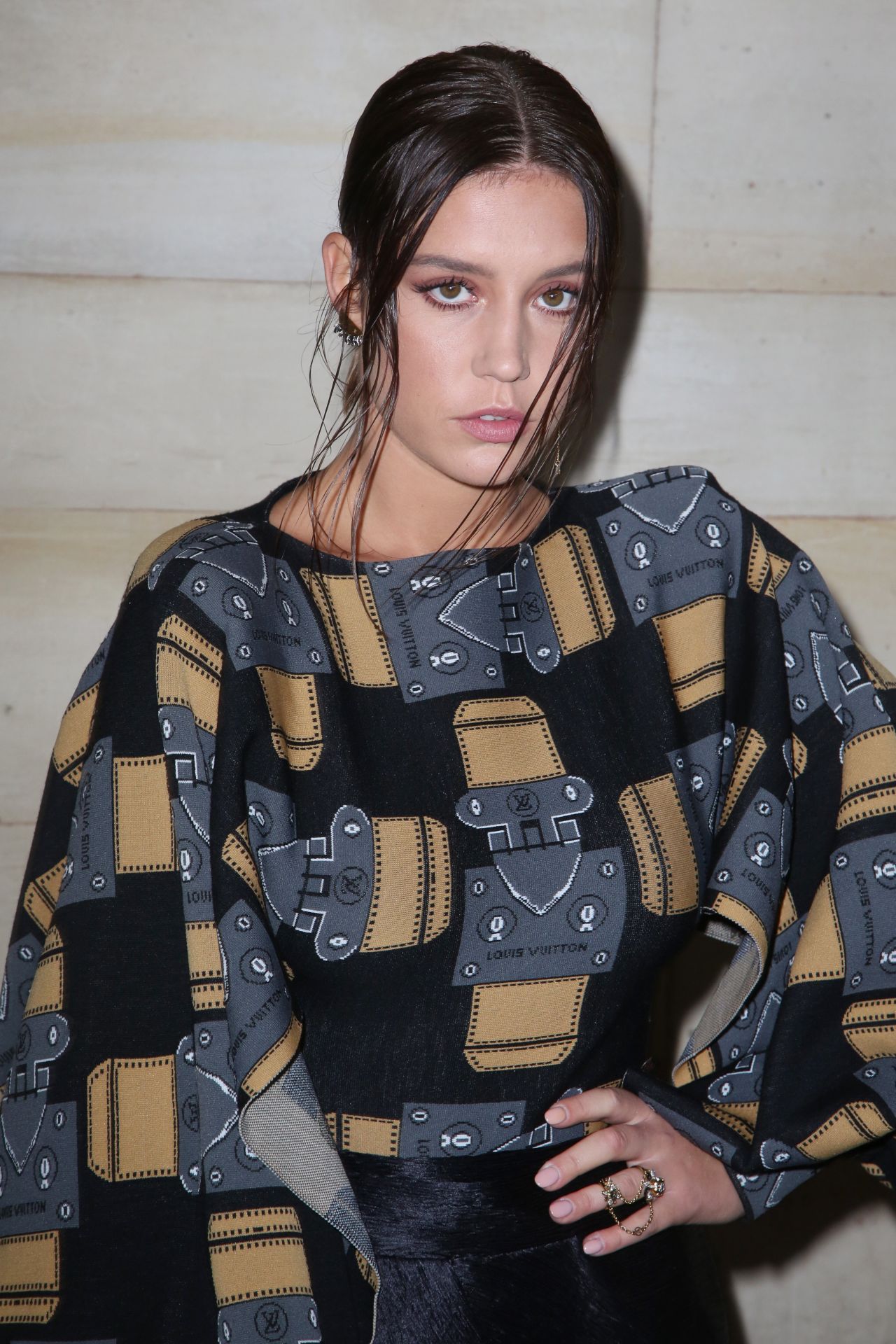 French actress Adele Exarchopoulos attends the Louis Vuitton (LV) Fashion  Show during the Paris Fashion Week Fall/Winter 2017 in Paris, France, 7  Marc Stock Photo - Alamy