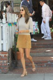 Alessandra Ambrosio at The Ivy in West Hollywood 10/01/2019
