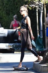 Alessandra Ambrosio - Out Walking Her Dogs in Brentwood 10/21/2019