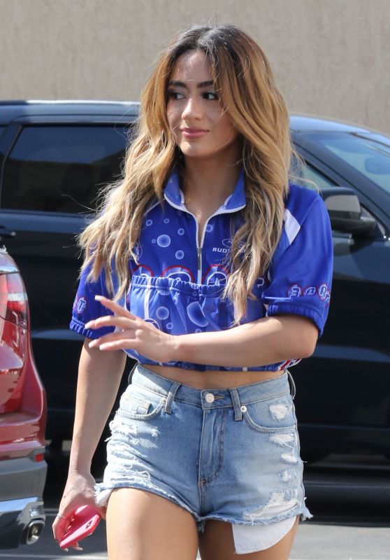 Ally Brooke in Jeans Shorts - DWTS Studios in Los Angeles 10/08/2019