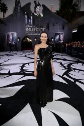 Angelina Jolie in a Black Dress – “Maleficent: Mistress of Evil” Premiere in LA