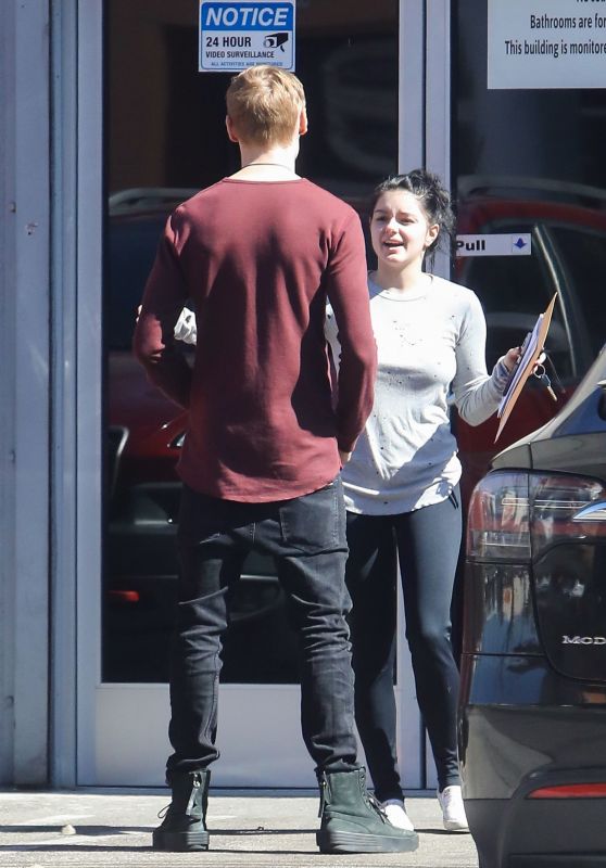 Ariel Winter and Levi Meaden at a Studio in North Hollywood 10/20/2019