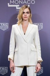 Cara Delevingne in a Sophisticated White Suit 10/27/2019