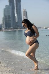 Casey Batchelor - Shows Off Her Baby Bump in Dubai 10/15/2019