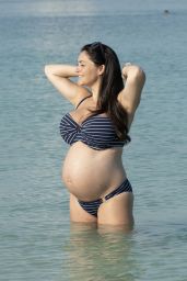Casey Batchelor - Shows Off Her Baby Bump in Dubai 10/15/2019