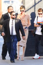 Charlize Theron Arriving to Appear on Jimmy Kimmel Live in Hollywood 10/07/2019