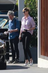Charlize Theron Street Style - Out in Culver City 10/11/2019