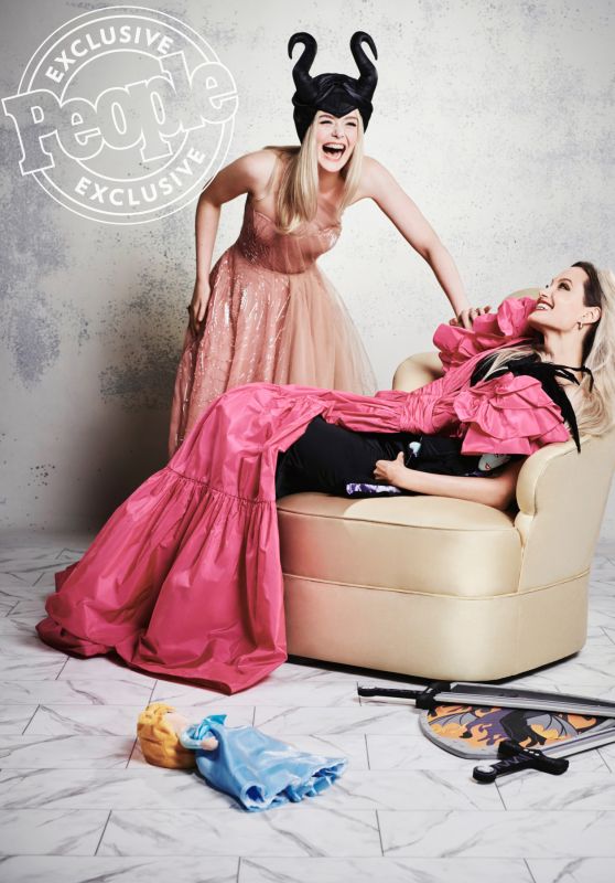 Elle Fanning and Angelina Jolie – People October 2019 Issue