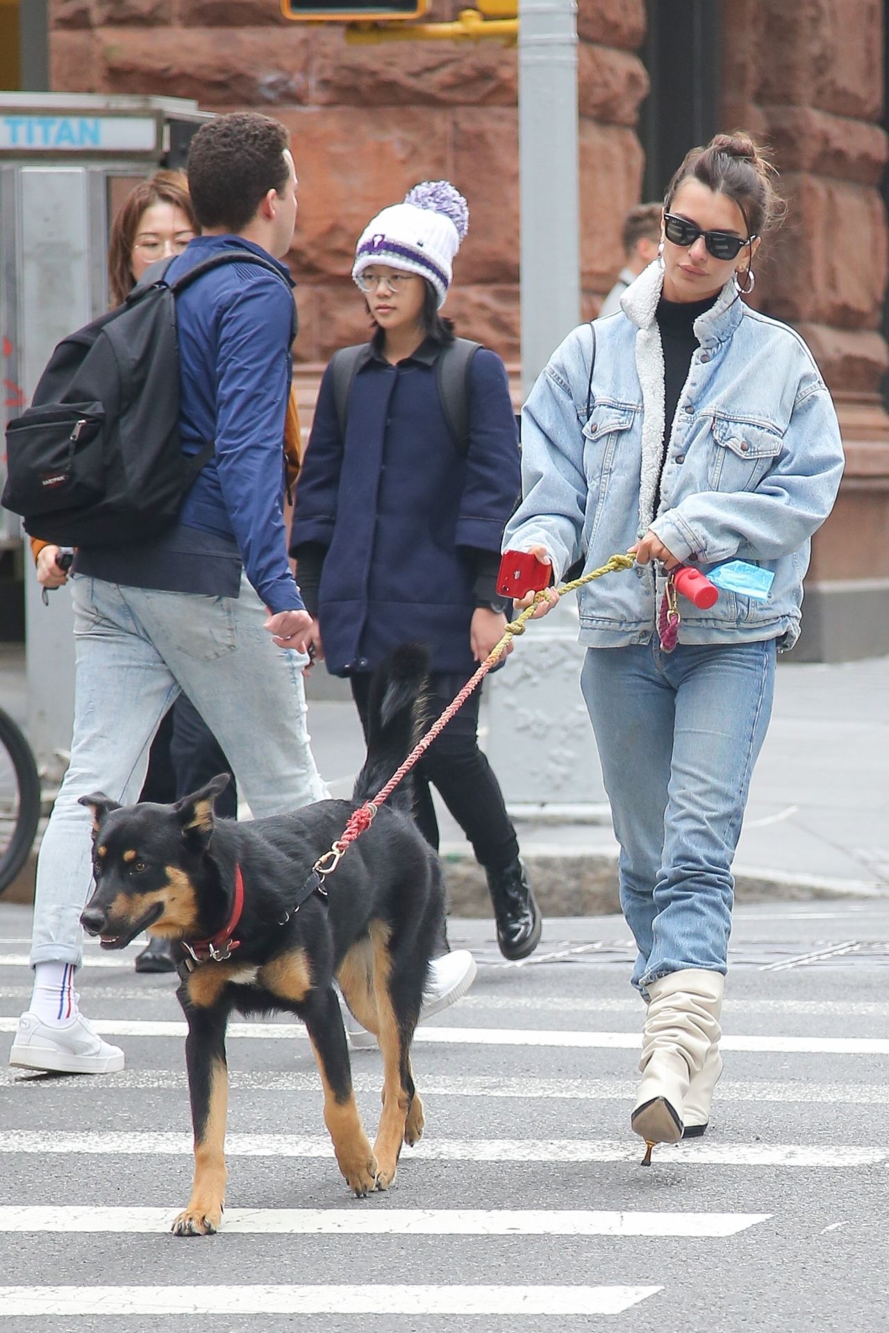 Emily Ratajkowski - Taking a Stroll With Her Dog in NY 10/17/2019