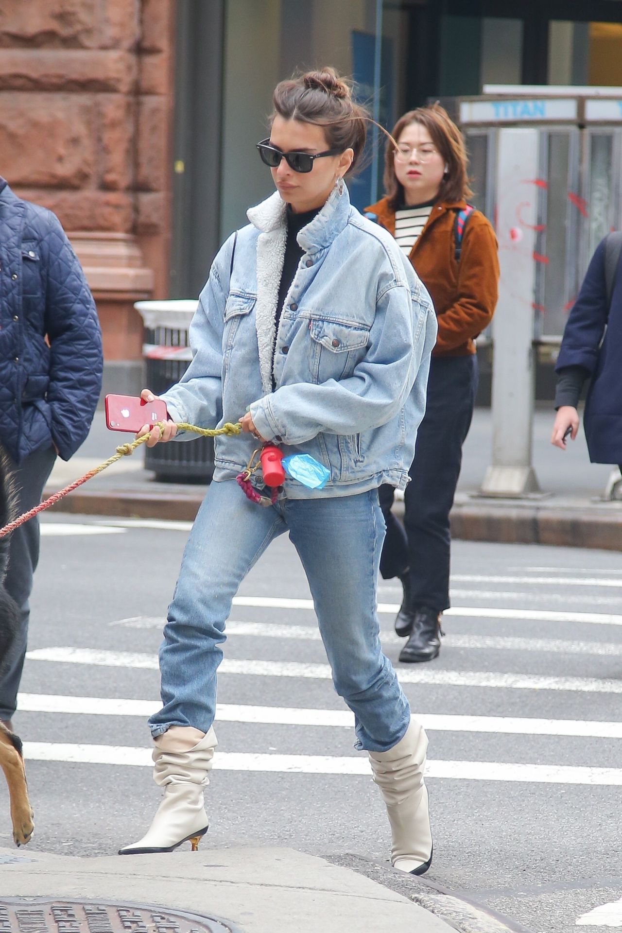 Emily Ratajkowski - Taking a Stroll With Her Dog in NY 10/17/2019