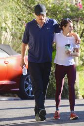 Emma Roberts in Leggings - Out For a Morning Hike in LA 10/26/2019