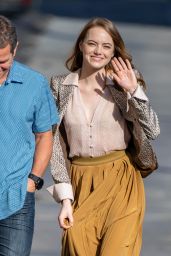 Emma Stone - Arriving at Jimmy Kimmel Live in LA 10/10/2019