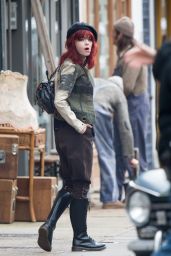 Emma Stone - "Cruella" Set in London 10/15/2019