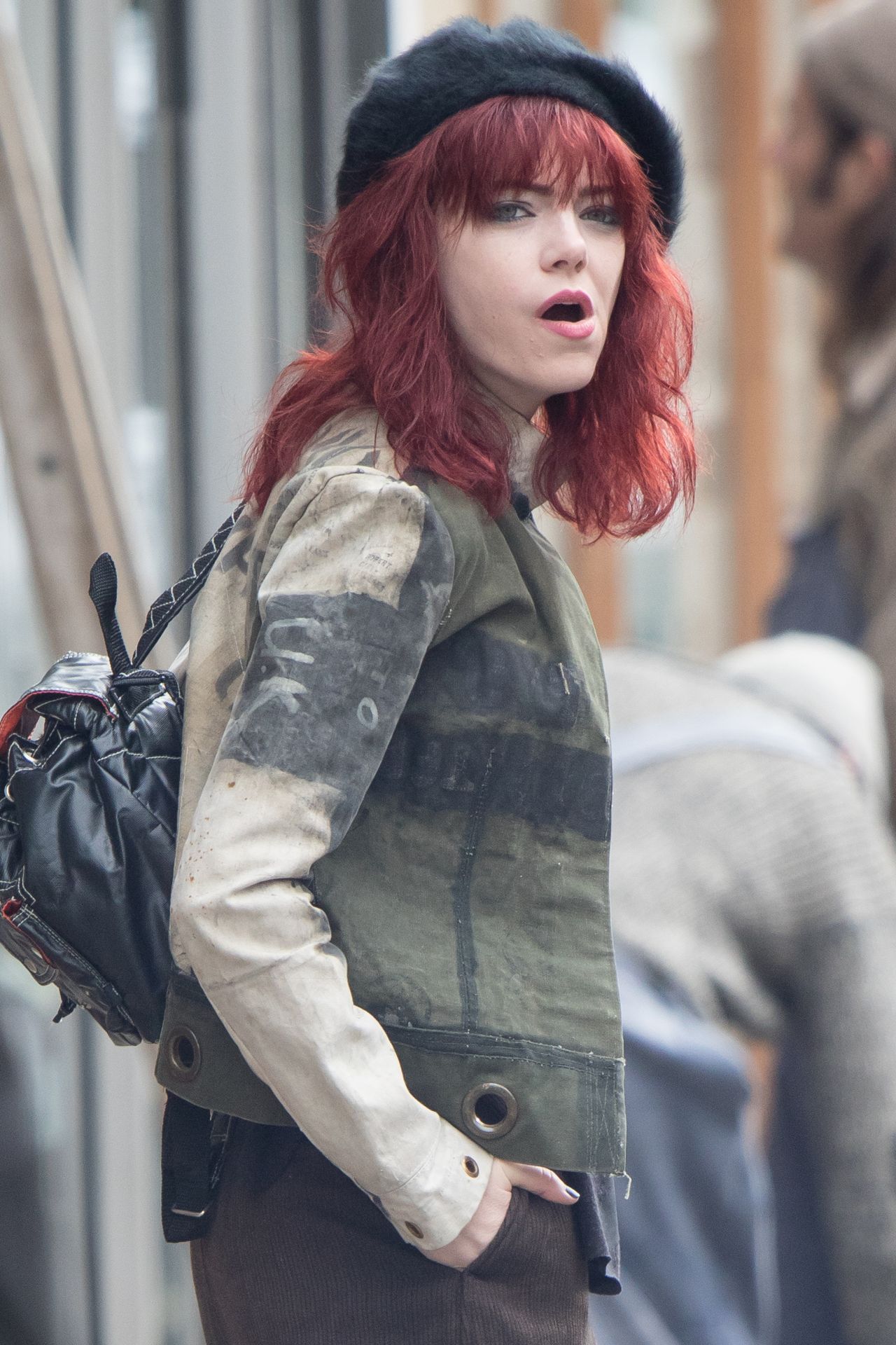 Emma Stone - "Cruella" Set in London 10/15/2019 • CelebMafia