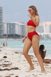 Grace Levy in a Red Bikini 10/07/2019