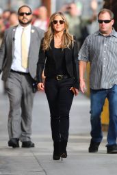 Jennifer Aniston - Arrives at the Jimmy Kimmel Live Backlot in Hollywood 10/16/2019