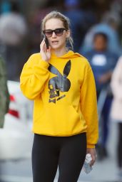 Jennifer Lawrence in Twisted Playboy Bunny Hoodie - NYC 10/07/2019