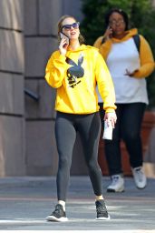 Jennifer Lawrence in Twisted Playboy Bunny Hoodie - NYC 10/07/2019