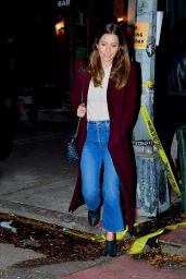 Jessica Biel - Out to Dinner in NYC 10/23/2019