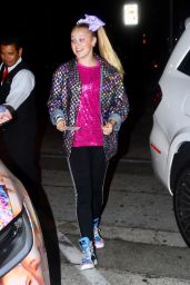 JoJo Siwa - With Her Tricked Out Tesla X in Los Angeles 10/16/2019