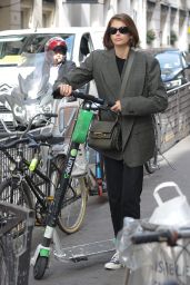 Kaia Gerber On a Scooter in Paris 09/30/2019