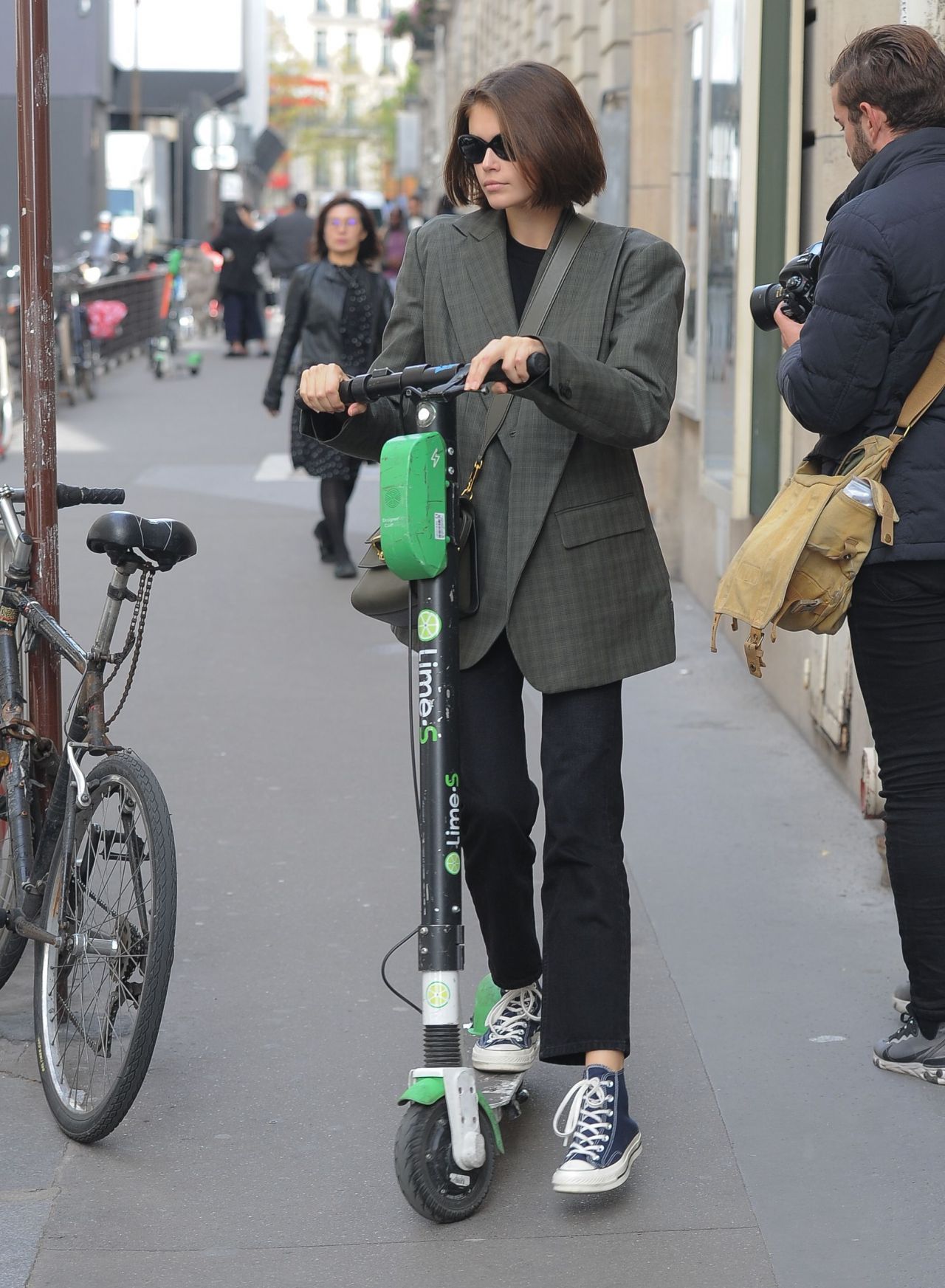 Kaia Gerber On a Scooter in Paris 09/30/2019 • CelebMafia