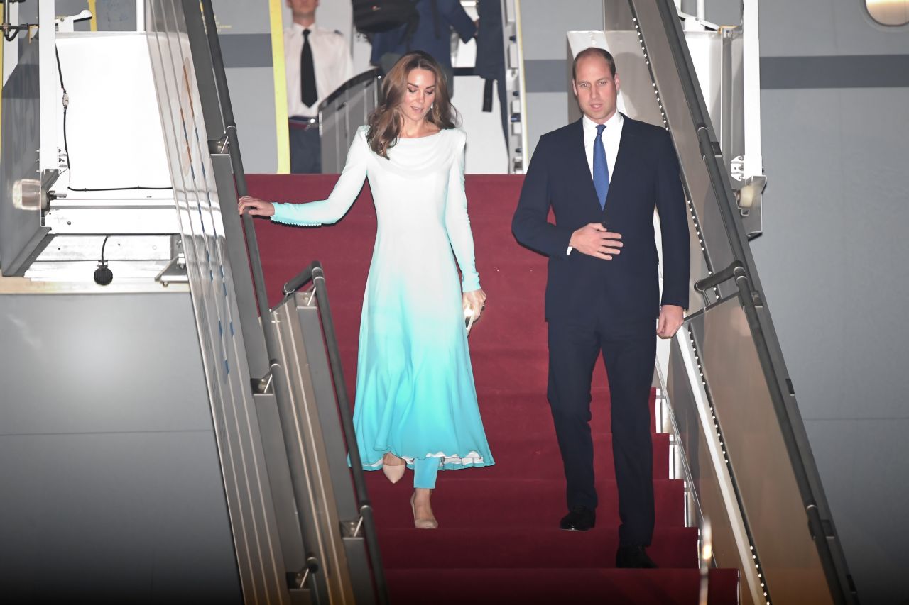 Kate Middleton - Arrives at Kur Khan Airbase in Rawalpindi 10/14/2019 ...