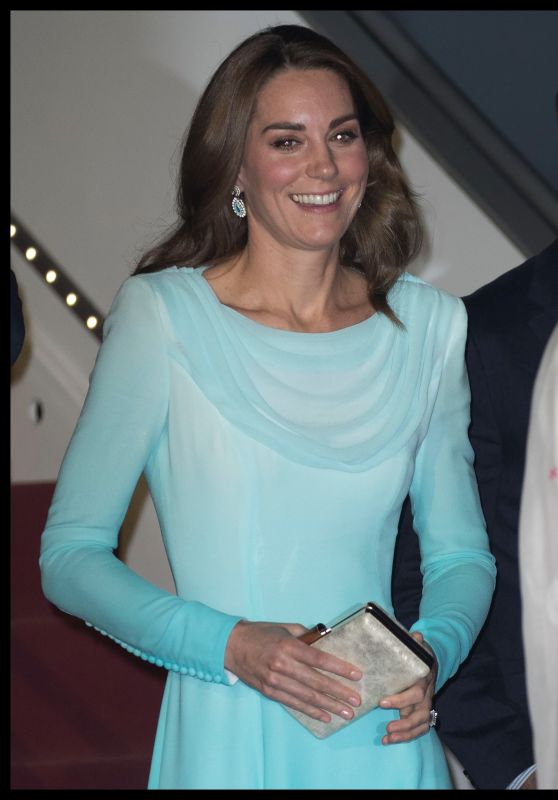 Kate Middleton - Arrives at Kur Khan Airbase in Rawalpindi 10/14/2019
