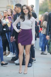 Laura Marano in Mini Dress - Out in NYC 10/15/2019