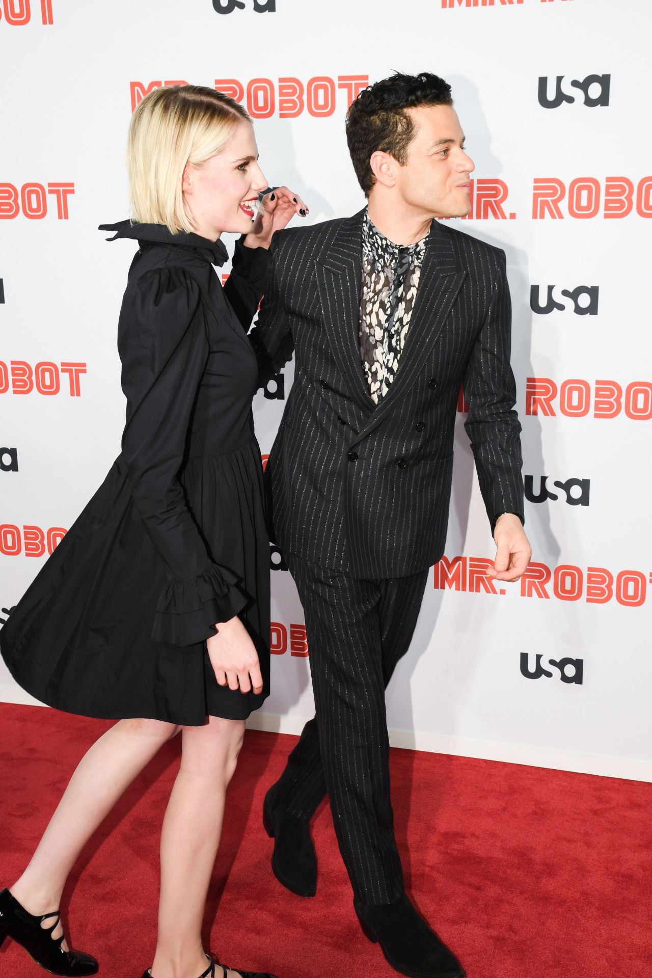 Lucy Boynton - "Mr. Robot" Season 4 Premiere in New York