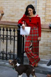 Lucy Hale - Filming "Katy Keene" in Brooklyn 10/02/2019