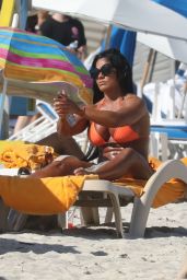 Maripily Rivera in a Bikini at the Beach in Miami 10/14/2019