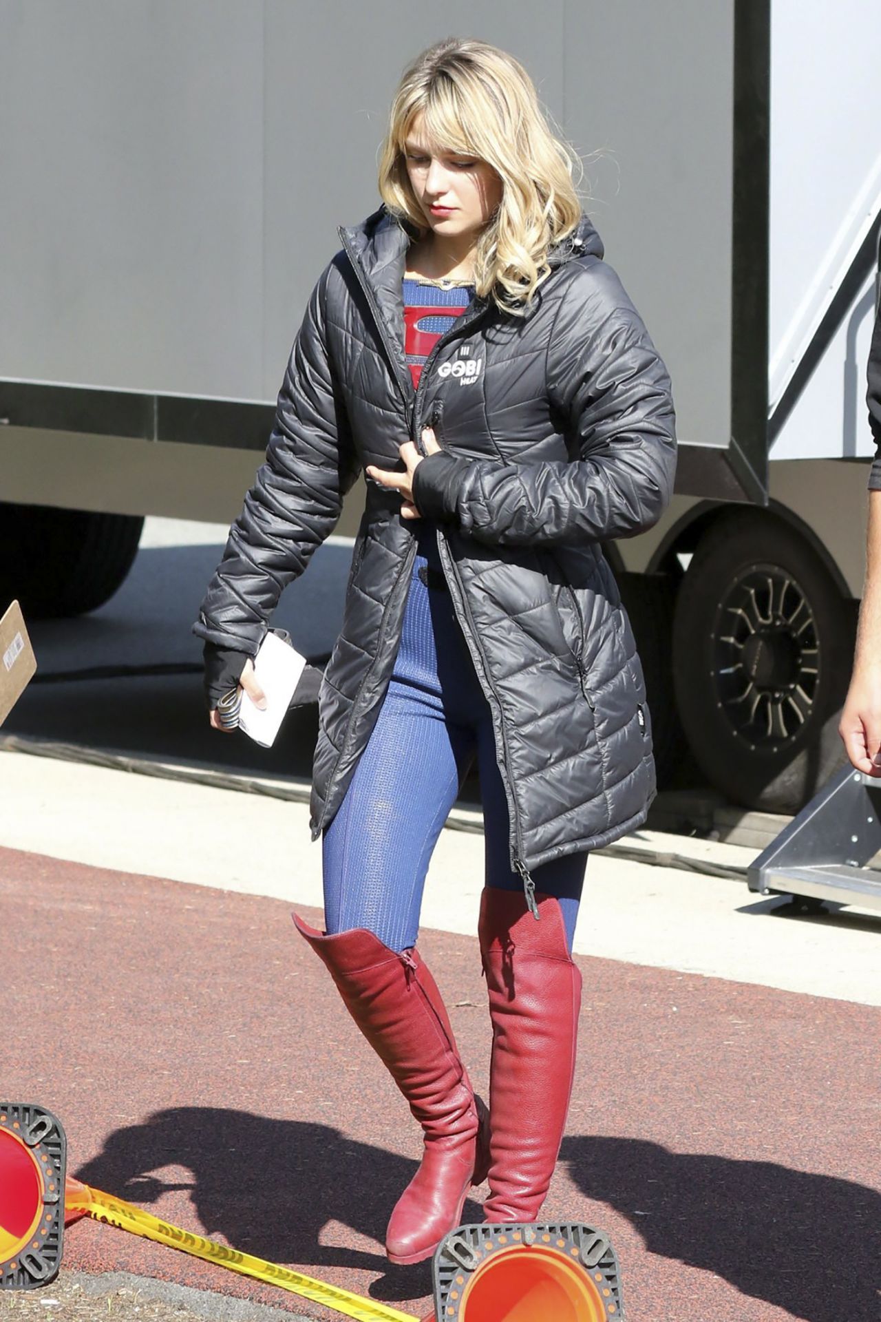 Melissa Benoist - "Supergirl" Set in Vancouver 10/01/2019 • CelebMafia